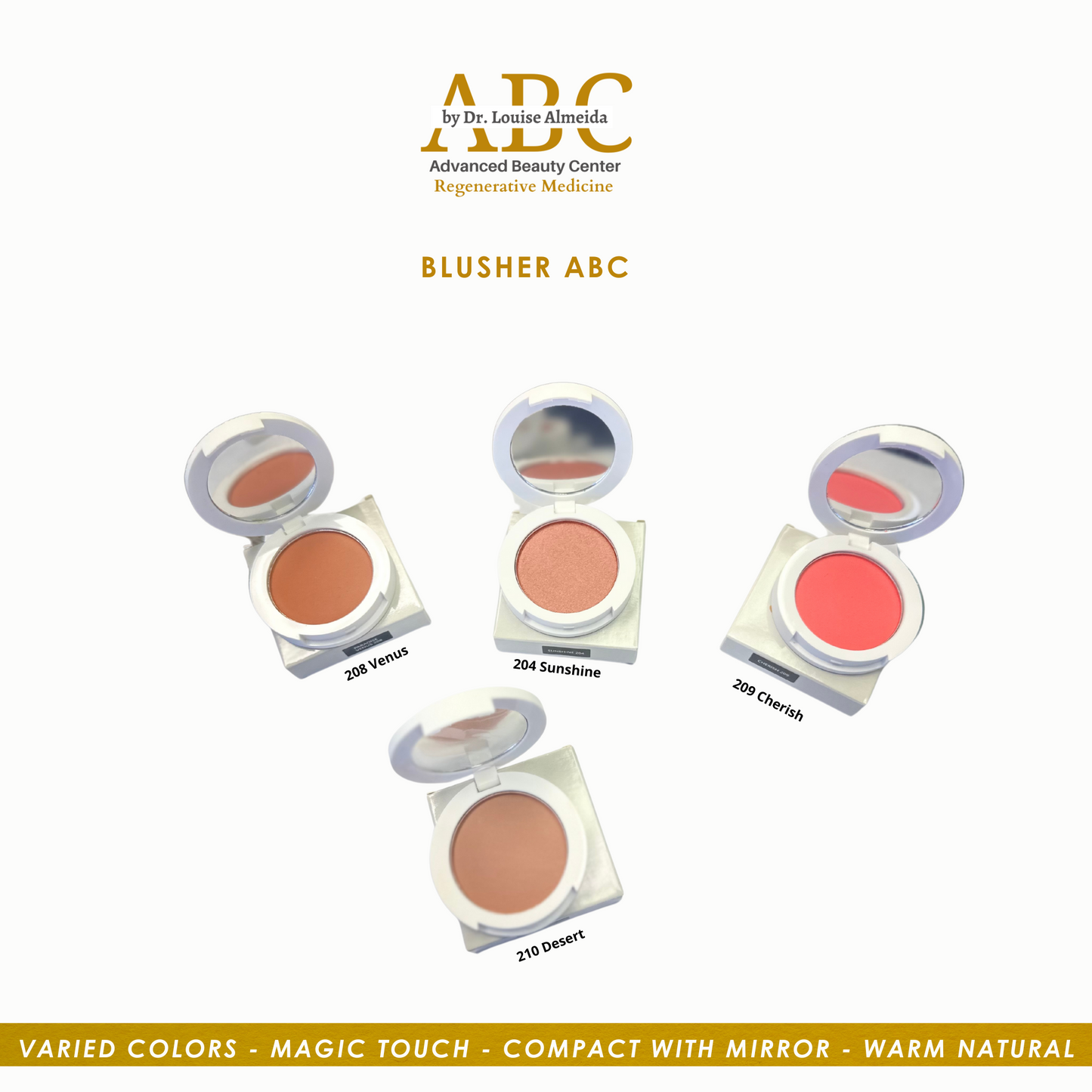 Blusher ABC cores vivas